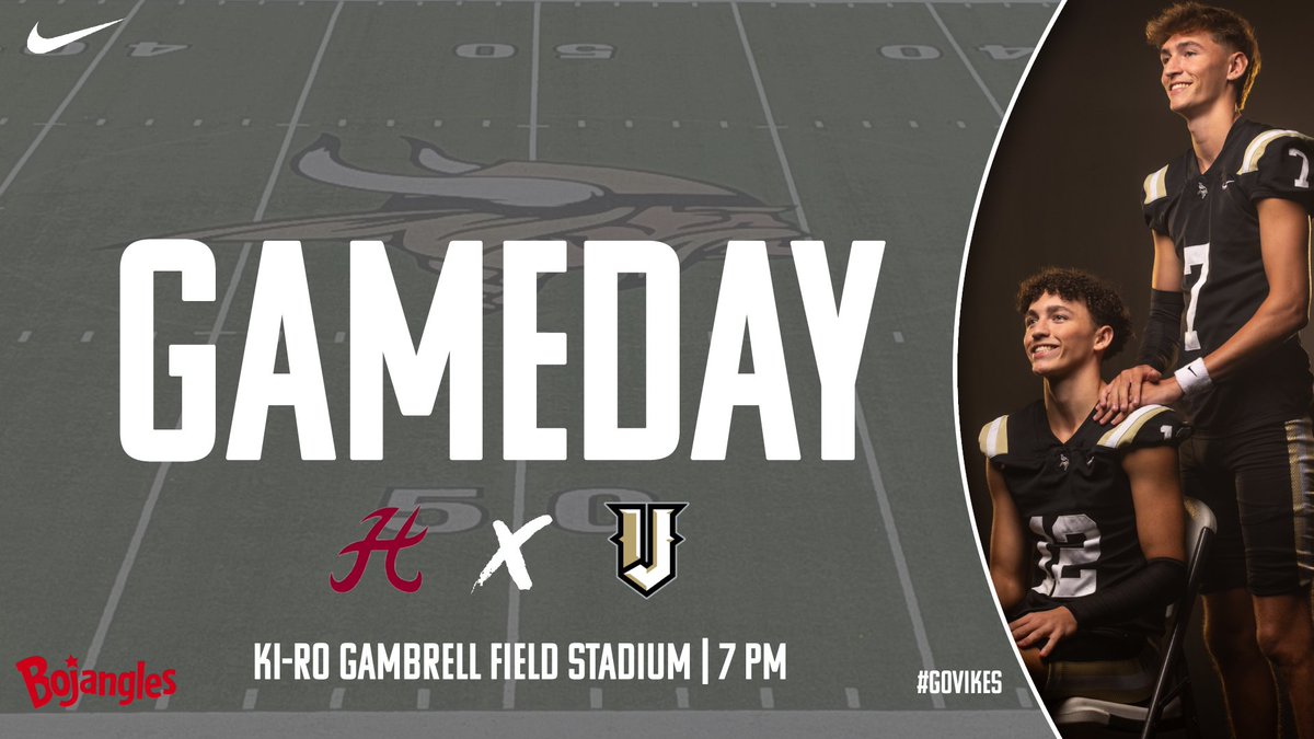#ShowUp and support the Vikings as we take on the #4 Hartselle Tigers at Ki-Ro Gambrell Field Stadium tonight at 7pm!! 
We need everyone to wear pink and help cheer on our Vikings to a victory!!⚔️🩷🖤💛🖤🩷⚔️
#JHS #VikingFootball #PinkOut #JasperVsEverybody #GoVikes