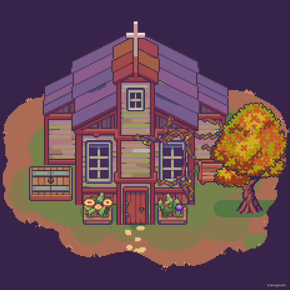 borispixels's tweet image. October Gold🍂 #pixelart #ドット絵