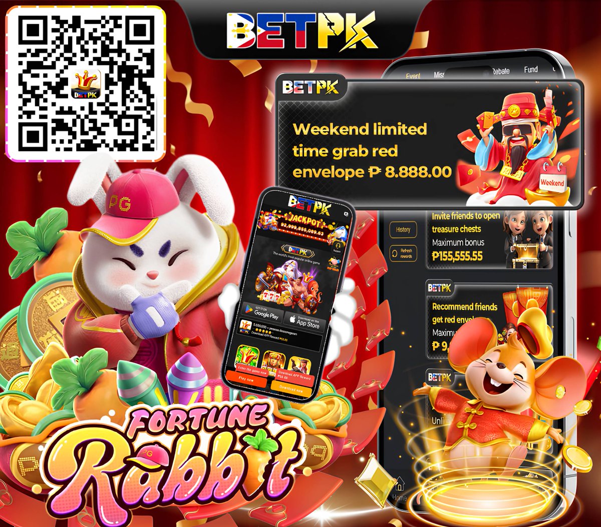 BETPK555's tweet photo. ✨The weekend red envelope grab is officially open! Just recharge 1 or more on the weekend to have a chance to win a mysterious lucky bag reward!💰💰

⭐️Steps to receive: [Click] → [Offers] → [and click to receive Weekend limited time grab red envelope]🎁🎁 https://t.co/0yxFbPLN17