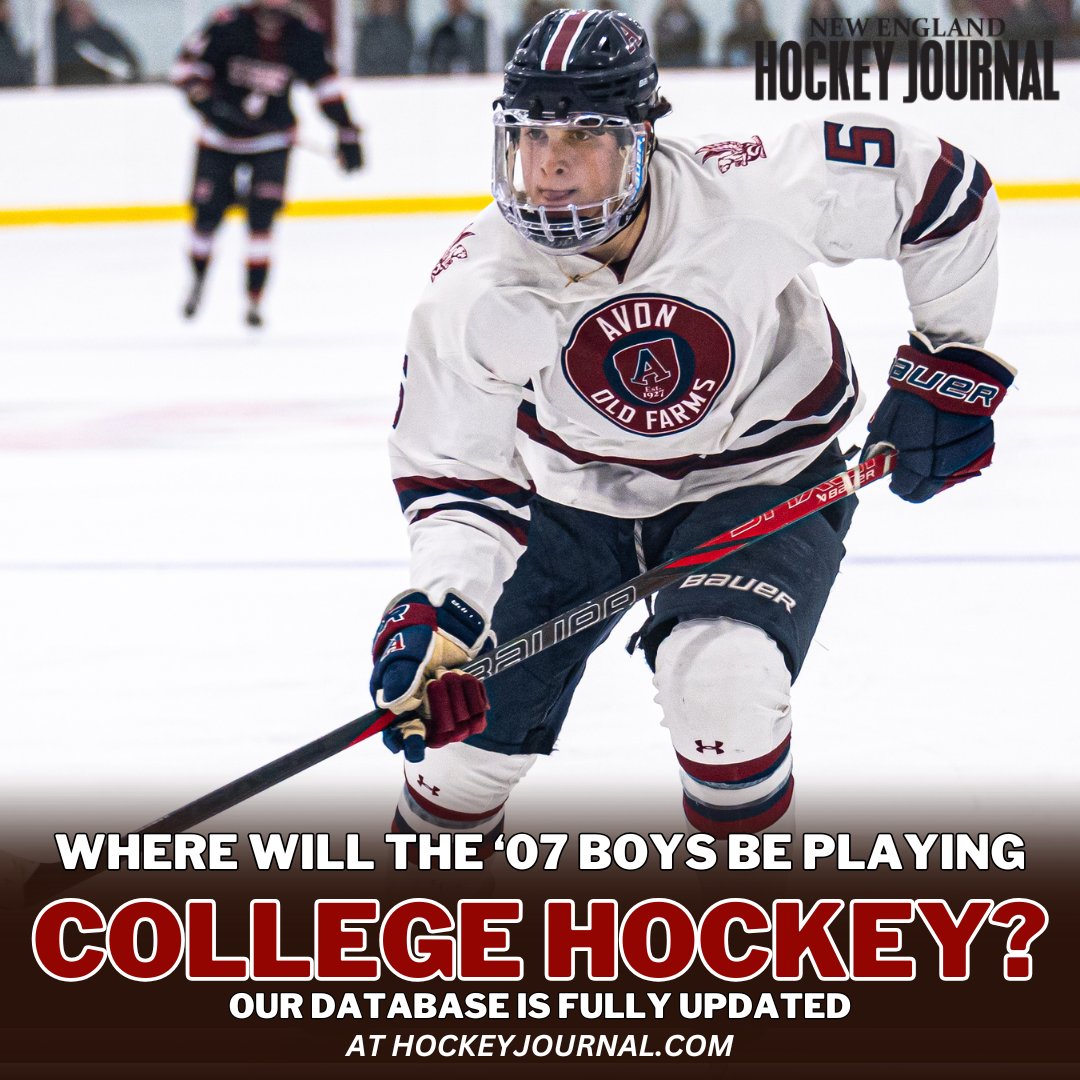 Where will the '07 boys be playing college hockey? Our database is fully updated. 

From <a href="/EvanMarinofsky/">Evan Marinofsky</a>: hockeyjournal.com/college-hockey…