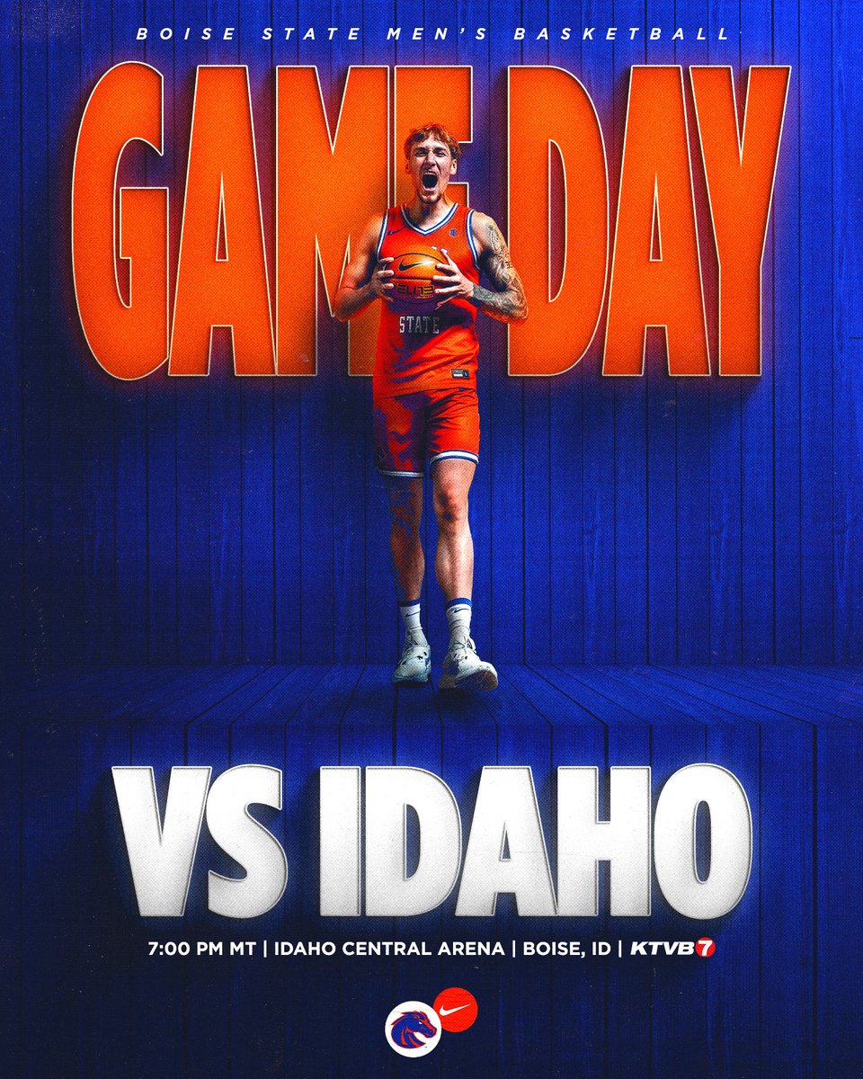 BroncoSportsMBB's tweet image. The day we have all been waiting for...

Broncos vs. Vandals
@IdCentralArena | 7 PM | @KTVB 
🎟️: boi.st/4pdxcnu

#BleedBlue x #UnbreakableCulture