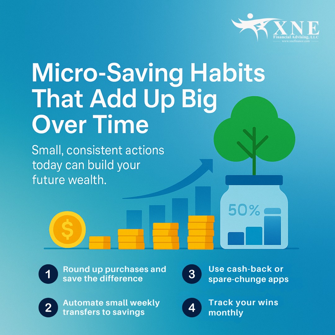 XNEFinancial's tweet image. Micro-saving is the quiet power move no one talks about.
Small, steady savings build the foundation for financial peace. 🏦

#MicroSavingHabits #FinancialPeace #SmartMoneyMoves #WealthBuilding #FinancialWellness #MoneyMindset #BudgetBetter #FinancialPlanning #SavingsGoals