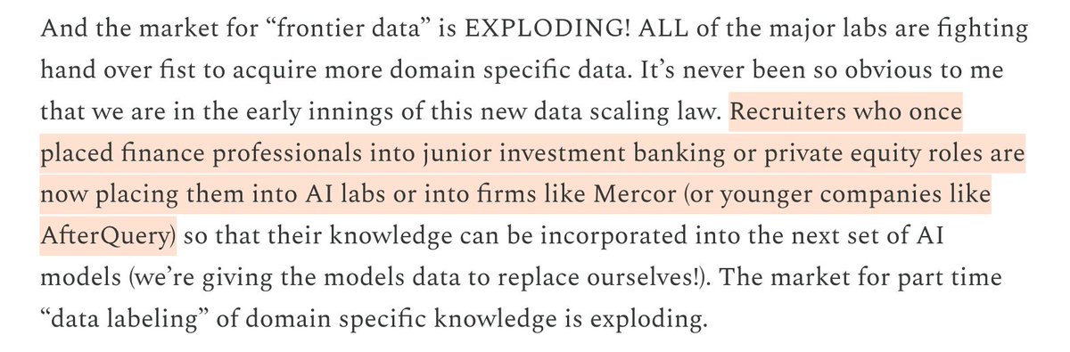 spencermateega's tweet image. The frontier begets the frontier.

I highly recommend reading @jaminball&apos;s latest Clouded Judgement article which spells out the AfterQuery thesis

(thread)