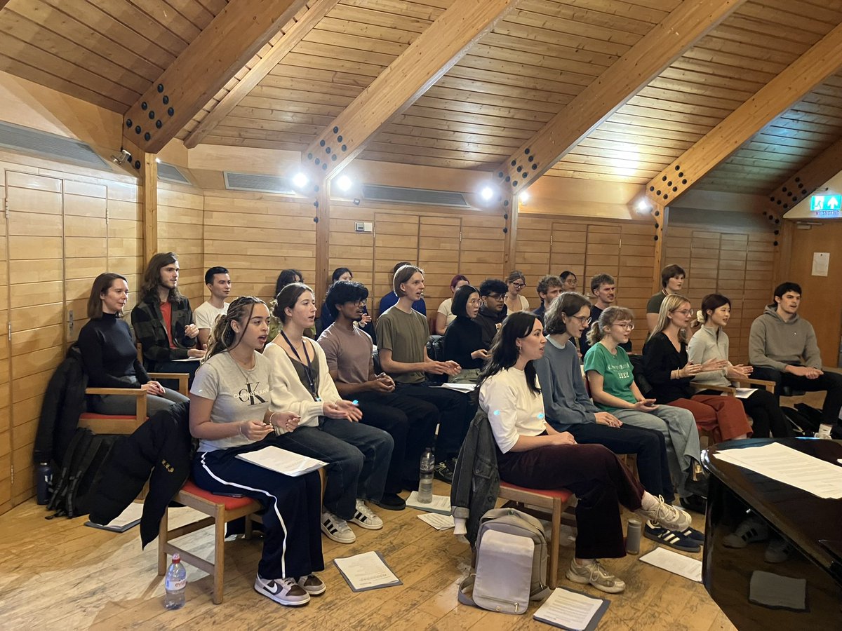 The Choral Foundation Scheme got off to a great start earlier this week! We're looking forward to working with this lovely new bunch of singers 🤩🎶 #SingAtCam <a href="/CamUniCMP/">Cambridge University Centre for Music Performance</a> <a href="/RSCMCentre/">RSCM Centre</a> <a href="/_cathedralmusic/">Cathedral Music Trust</a> <a href="/ChoralEvensong/">Choral Evensong Trust</a>