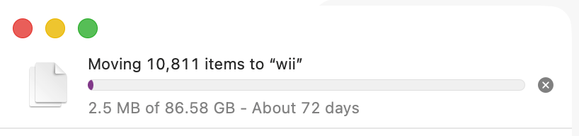 wesbos's tweet image. How do I make moving files to my NAS faster? 

Few large files is slow, many small files (node_modules) is extremely slow.

I have a 2.5Gbe nic in my computer. NAS has two 1Gbe, but I could never get SMB3 multichannel working, so it&apos;s going over 1Gbe

Network seems to transfer…