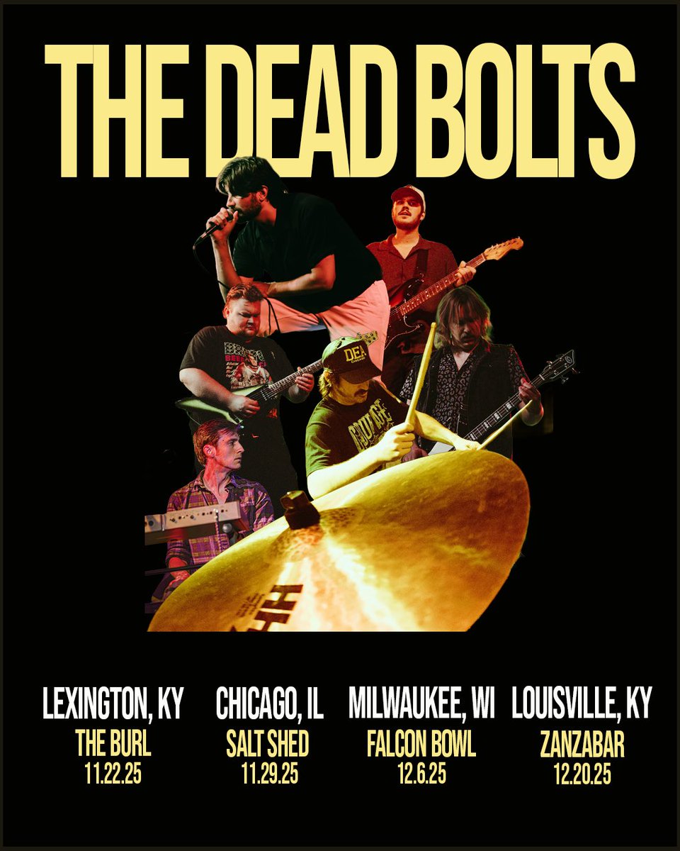 deadboltsmusic's tweet image. Rounding out the end of the year strong. Tickets on sale for all of these shows here 👇🏻

bnds.us/3t3a01