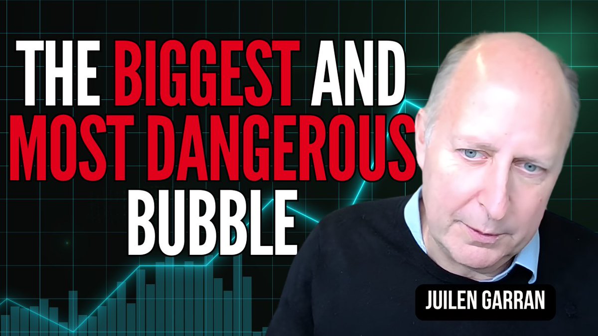 This week <a href="/kevinmuir/">Kevin Muir</a>  &amp; <a href="/PatrickCeresna/">Patrick Ceresna📈📉</a> welcome Julien Garran. They discuss why Julien thinks this is the biggest and most dangerous bubble we’ve ever seen!
youtu.be/q8Uy1pjrBC0