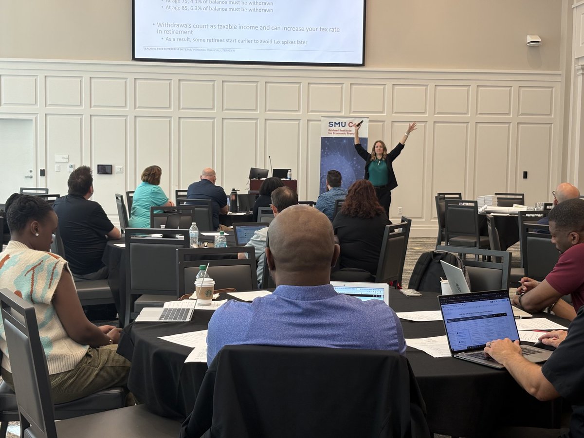 ⁦<a href="/DZanzalari/">Danielle Zanzalari</a>⁩ from ⁦<a href="/SetonHall/">Seton Hall</a>⁩ is talking about personal finance for our Teaching Free Enterprise program.