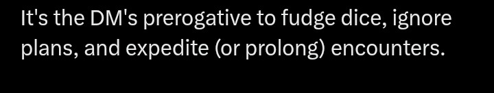 NotJonMollison's tweet photo. The "no wrong way to play" goblins always cling desperately to a few ironclad, unbreakable rules of their own devising.

Run, don't walk, away from these types of gamers. https://t.co/Znmz3RqjHo