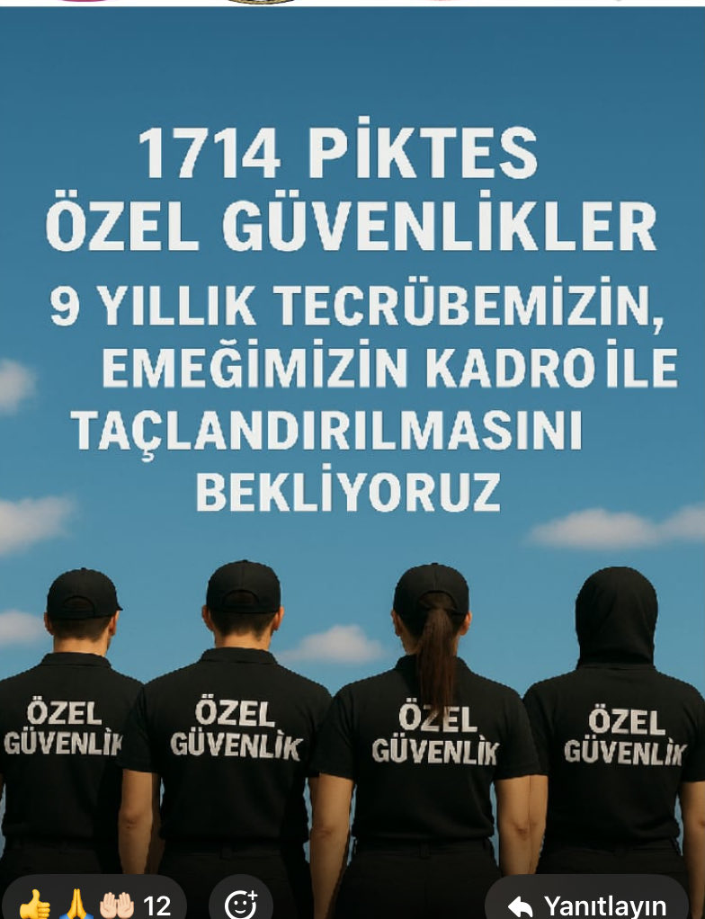 #Piktes
#piktesgüvenlik
<a href="/Yusuf__Tekin/">Yusuf Tekin</a>
<a href="/tcmeb/">Millî Eğitim Bakanlığı</a>
<a href="/mebhbogm/">MEB Hayat Boyu Öğrenme Genel Müdürlüğü</a>

🚨OKULLARDA 9 YILLIK TECRÜBE İLE 
🚨PİKTES ÖZEL GÜVENLİK GÖREVLİLERİNE
👉(ÇALIŞAN VE ÇIKARILAN )
 TECRUBELİ  EMEKÇİLERE 
🚨ŞUBATTAKİ ALIMLARDA  ÖNCELİK VERİLSİN 
🛑TÜM OKULLAR GÜVENDE OLSUN