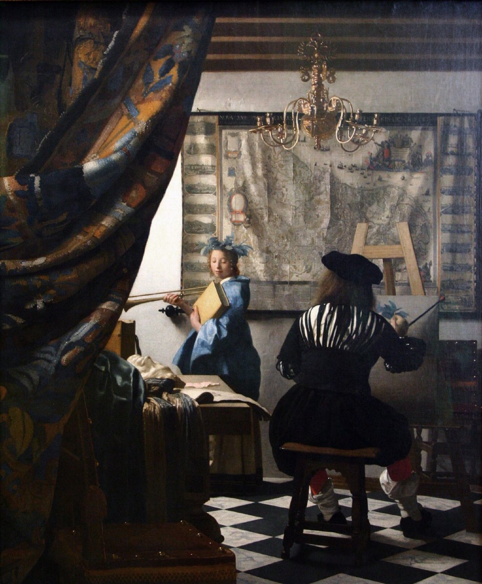 ArtGuide_db's tweet image. Johannes Vermeer
The Art of Painting, 1668