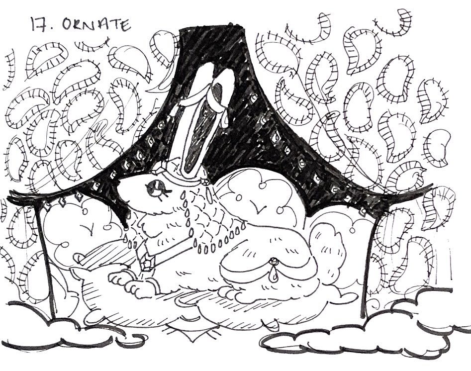 juillustration's tweet photo. Inktober day 17 - Ornate 
#Inktober2025 #Inktober https://t.co/k028F2fg3Y