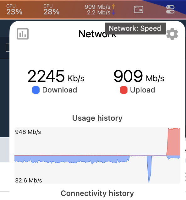 wesbos's tweet image. How do I make moving files to my NAS faster? 

Few large files is slow, many small files (node_modules) is extremely slow.

I have a 2.5Gbe nic in my computer. NAS has two 1Gbe, but I could never get SMB3 multichannel working, so it&apos;s going over 1Gbe

Network seems to transfer…
