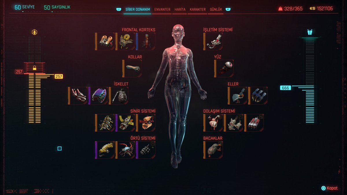 Ben bu bütün siber donanım dümenlerini tüm yan görevleri ve özel işveren görevlerini bitirdikten sonra anca çözen bir EŞŞEĞİM. Oyunun sonunda öldürecek adam kalmayınca ne işime yarayacak çok merak ediyorum .d