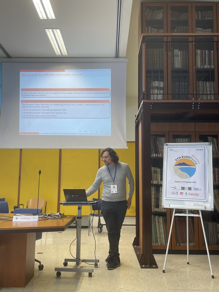 The second session on Industrial Applications had Sayeh Fooladi Mahani, Christian Truden, Çiya Aydoğan, and Mateo Cosmi presenting their works👇🏻👇🏻

#EUROYoung2025 #orms