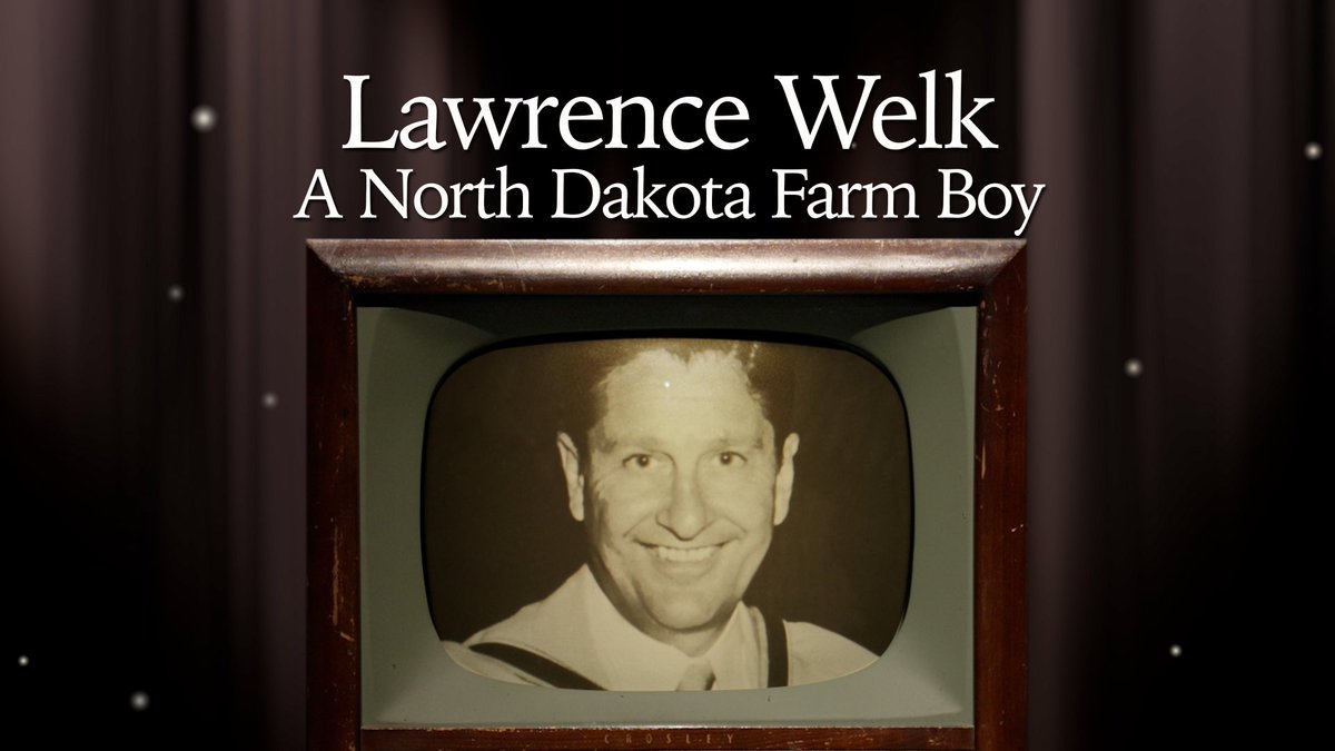 NETA_Tweets's tweet image. Lawrence Welk was born in Strasburg, ND to immigrant parents. Life on the homestead was difficult but Welk developed a strong work ethic and a passion for music. Check your local PBS station’s schedule or stream on the PBS app. pbs.org/show/lawrence-…
#LawrenceWelk #NorthDakota