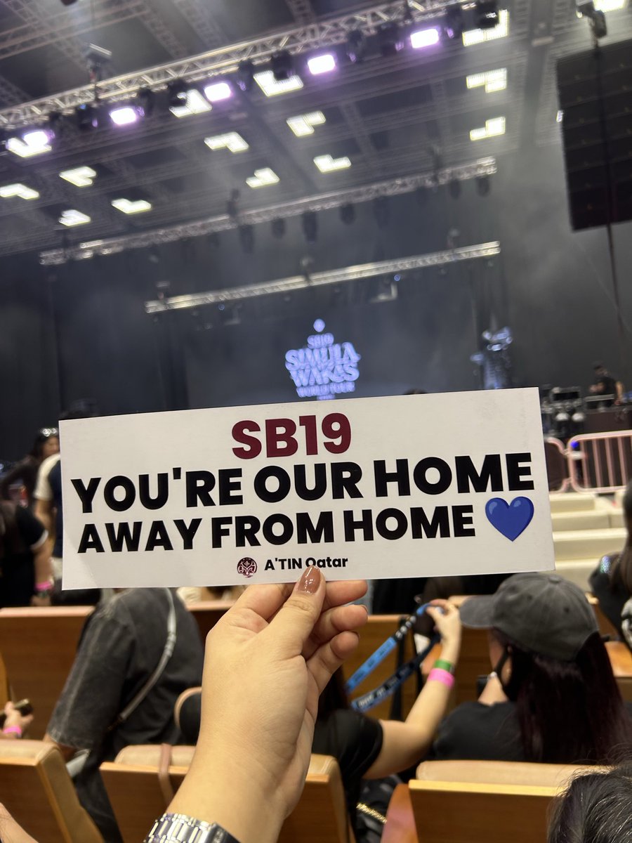 qtineeeyy's tweet photo. OUR HOME IS HERE 🫶🏼

SB19 GLEAMING IN DOHA
@SB19Official #SB19 
#SaWWorldTourDoha https://t.co/VhIakko3nY