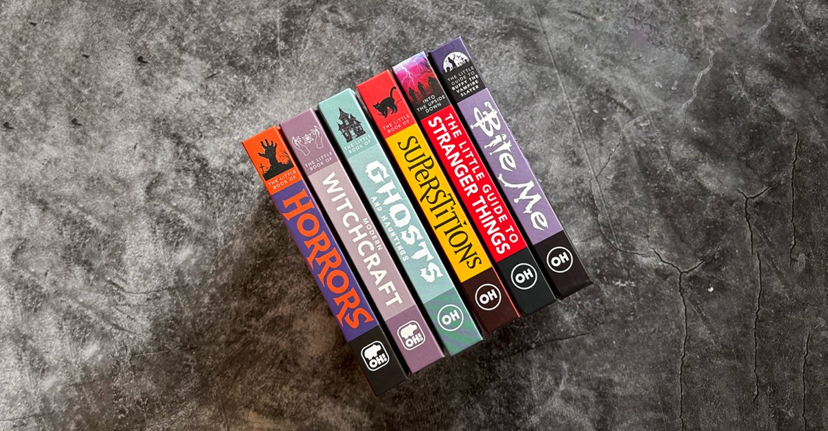 Only two weeks left... Which of our OH Little Books will be your Halloween treat?! 🧛👻🔮🧟🎃

#Halloween #buffythevampireslayer #strangerthings #witchcraft #horror