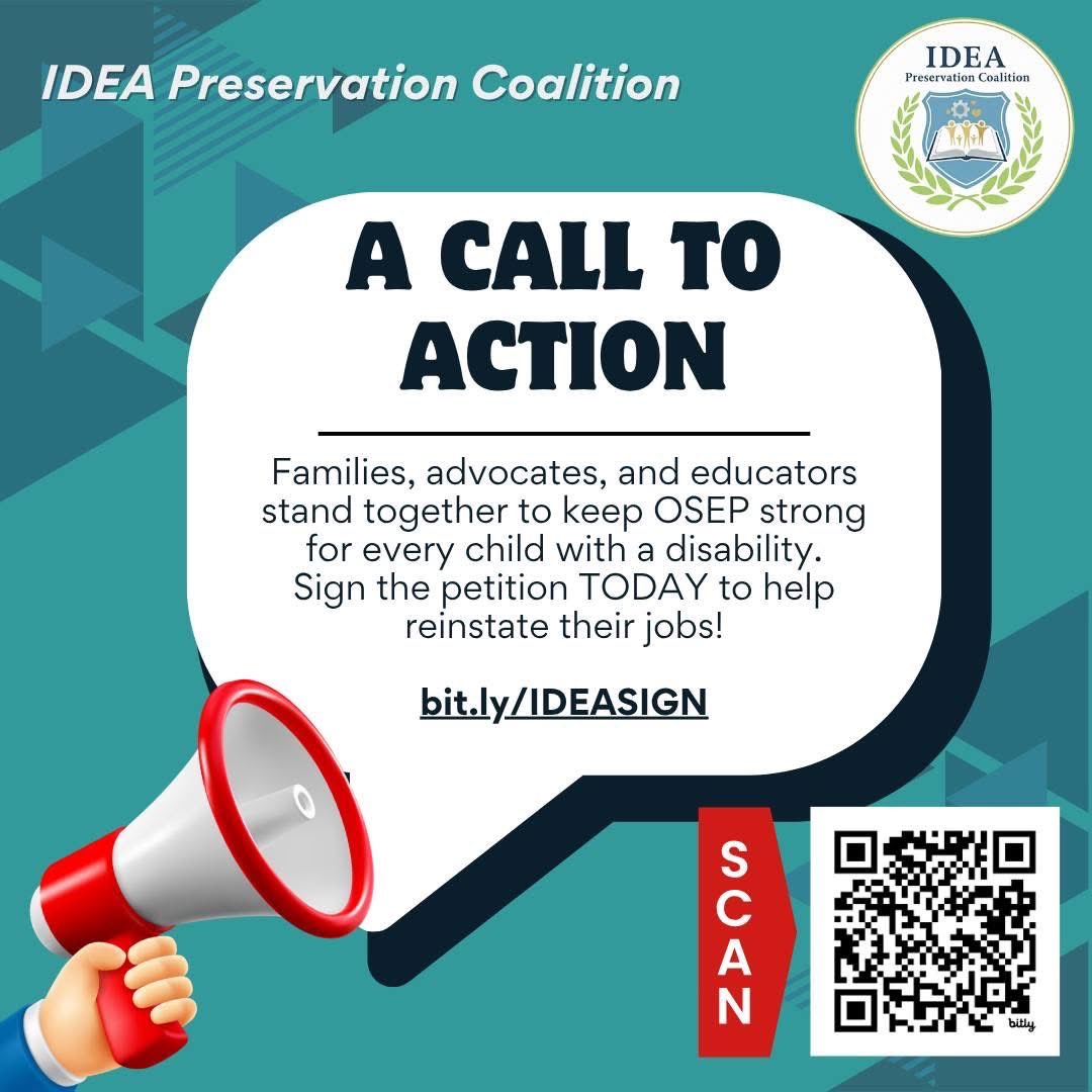 ReachingOut_PRO's tweet photo. ➡️  SIGN THE IDEA PRESERVATION COALITION PETITION TODAY: https://t.co/upGrvHvLDn
No Federal or state funds were used in creating or sharing this message.

#IDEA #OSEP #IDEAPreservation #SpecialEducation https://t.co/YAlpaOvtFp