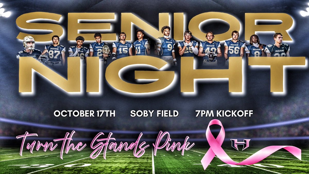 NationHolt's tweet photo. 🏈 GAME DAY
🎓SENIOR NIGHT
💗 TURN THE STANDS PINK
🆚 STC WEST
⏰ 7PM
📍 HOLT H.S.
#LetsGoHolt #fridaynightlights #holtfb https://t.co/ttijUX03fG
