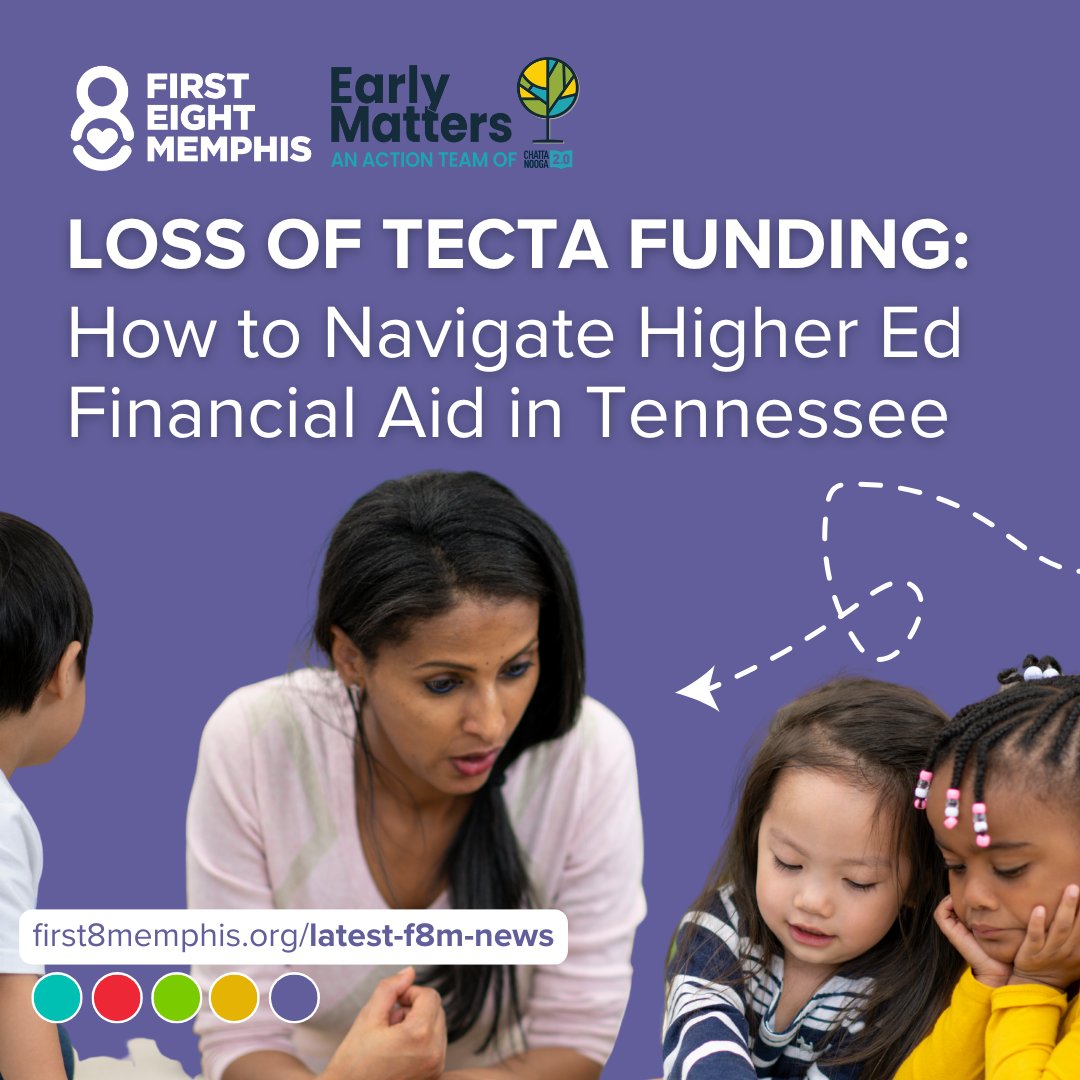 First 8 Memphis (@first8memphis) on Twitter photo We’re deeply saddened by the recent loss of TECTA funding. First 8 Memphis is committed to supporting providers through this transition by sharing resources, courtesy of Early Matters Chattanooga. Learn ways to navigate these changes at first8memphis.org/latest-F8M-news. We’re deeply saddened by the recent loss of TECTA funding. First 8 Memphis is committed to supporting providers through this transition by sharing resources, courtesy of Early Matters Chattanooga. Learn ways to navigate these changes at first8memphis.org/latest-F8M-news.