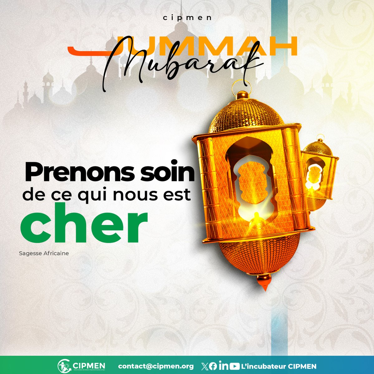 #JummahMubarak
"Prenons soin de ce qui nous est cher !"

Qu'Allah exauce nos prières !