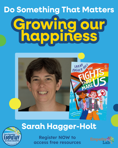 November is Empathy Action Month - which means if you're a teacher, this is your chance to download free author videos (including mine!) and writing prompts to help your students grow their happiness through using their imaginations.
empathylab.uk/empathy-action…