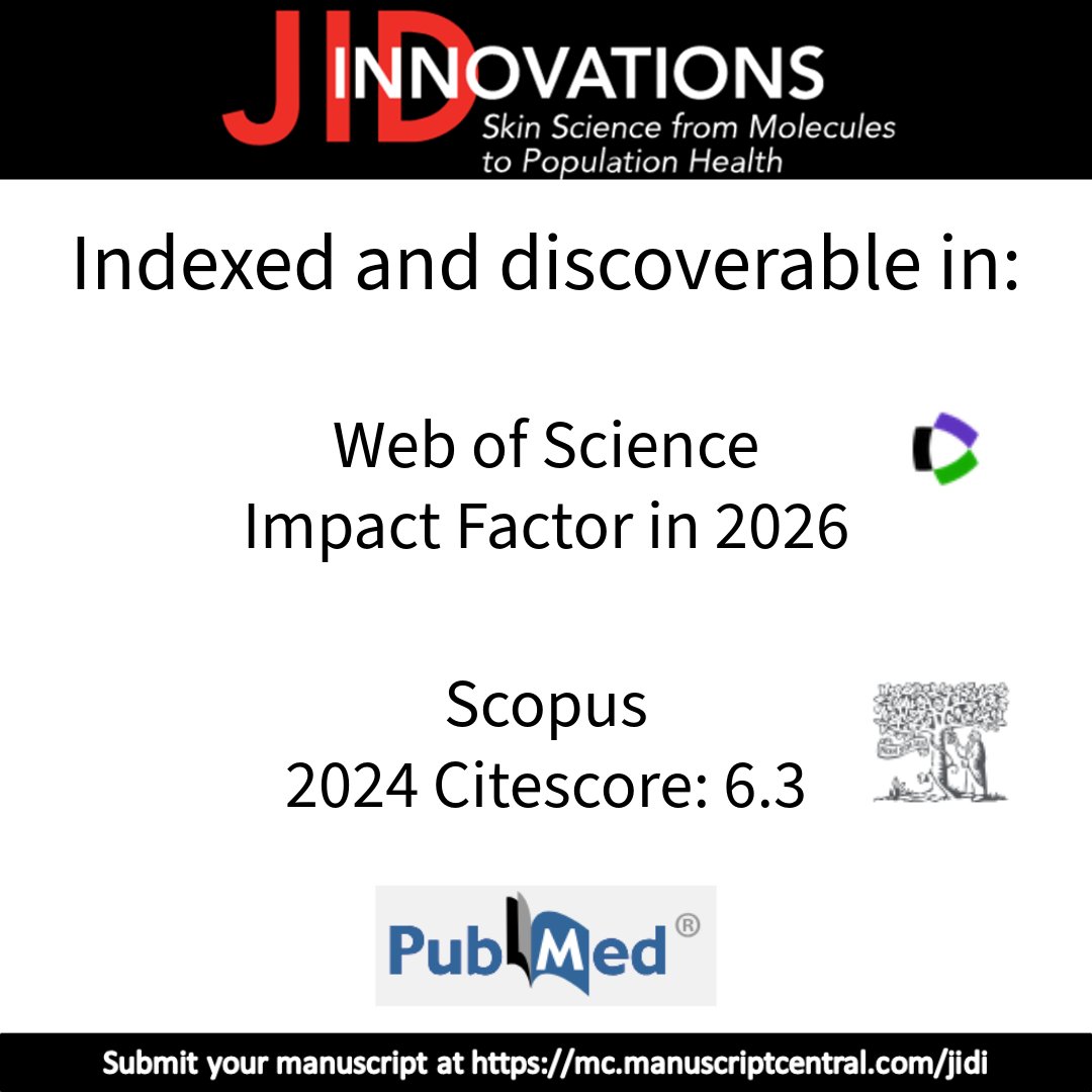 Submit your work at mc.manuscriptcentral.com/jidi #dermatology #derm #dermtwitter