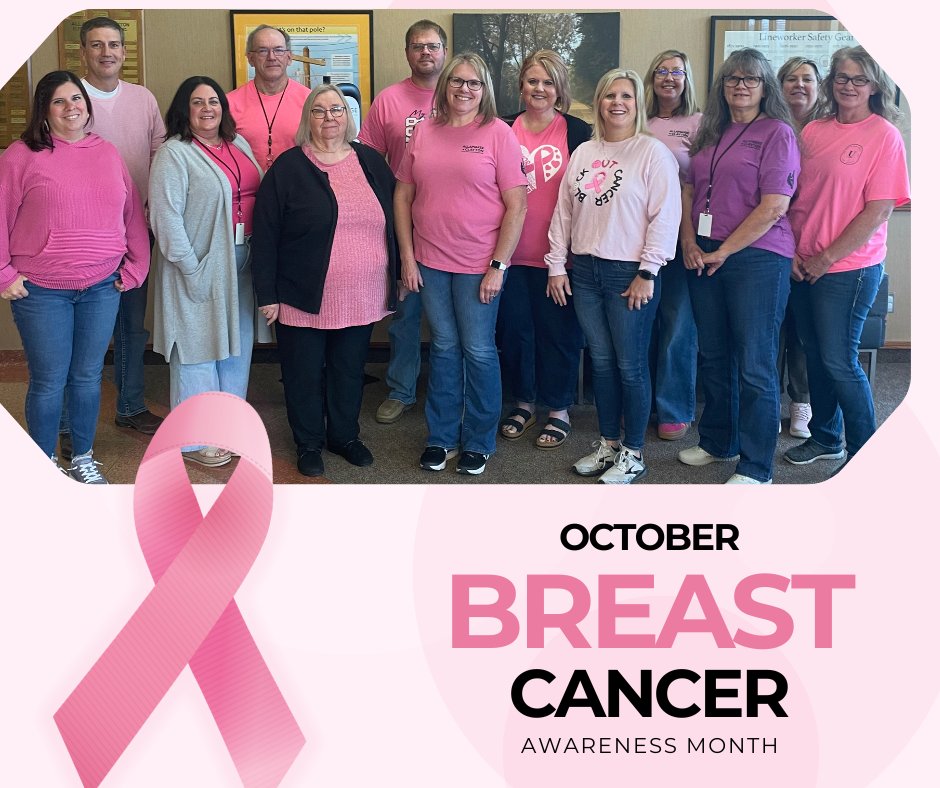 Today our office showed up in all shades of pink to show support for Breast Cancer Awareness Month. Let’s paint October pink and show our support! 📷 #BreastCancerAwareness #EarlyDetectionSavesLives #PinkOctober