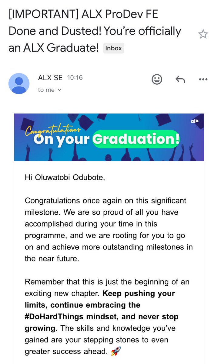 Odusthegreat0's tweet image. I just wrapped up the ALX ProDev Front-End Development Program! 💻
It’s been a journey of growth, late-night coding, and great connections.
Grateful for how far I’ve come — and excited for what’s next. Let’s Build ✨🚀 #ALX #Frontend