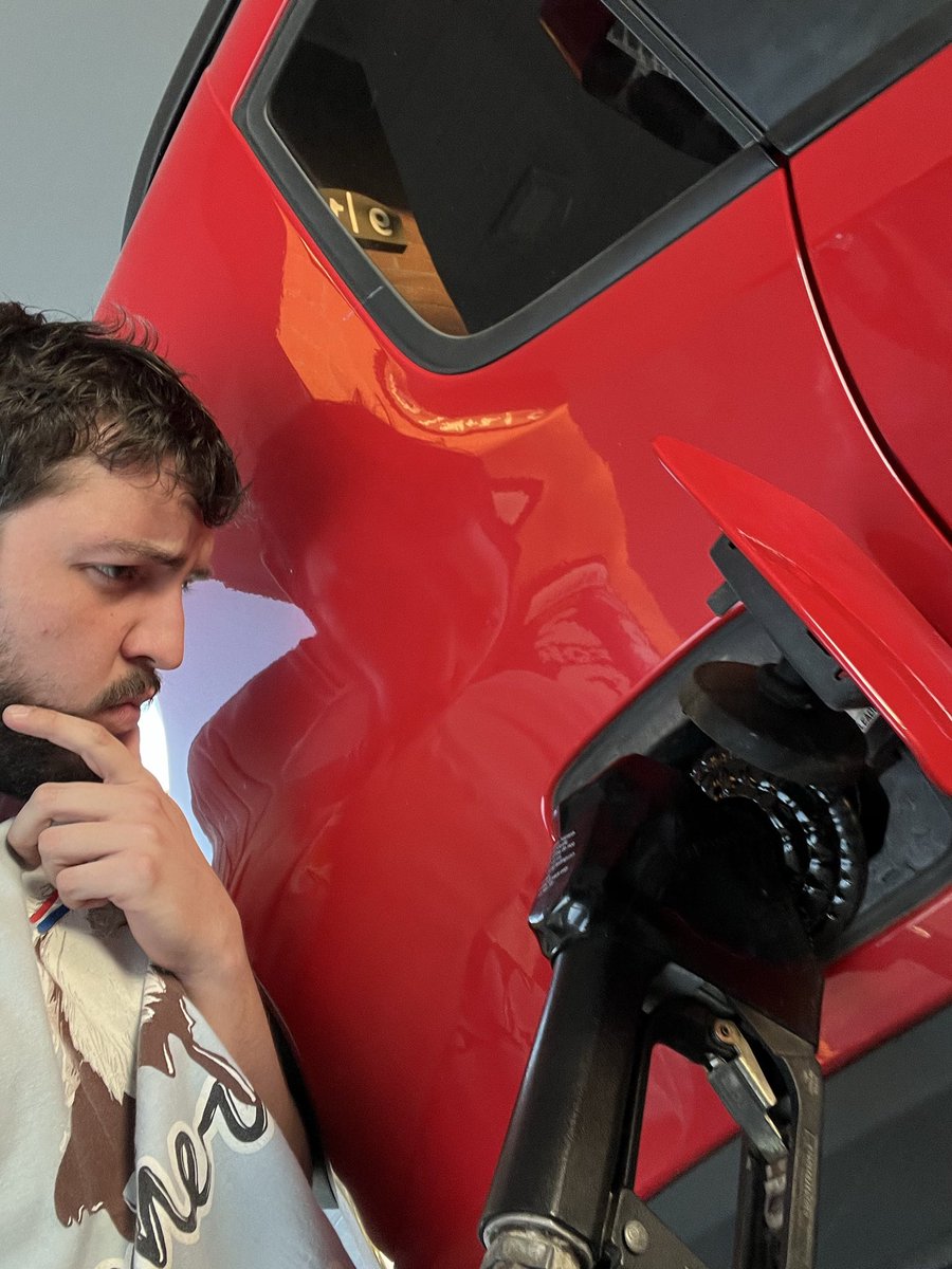 Filled my car with gas before the light came on feeling like a big boy