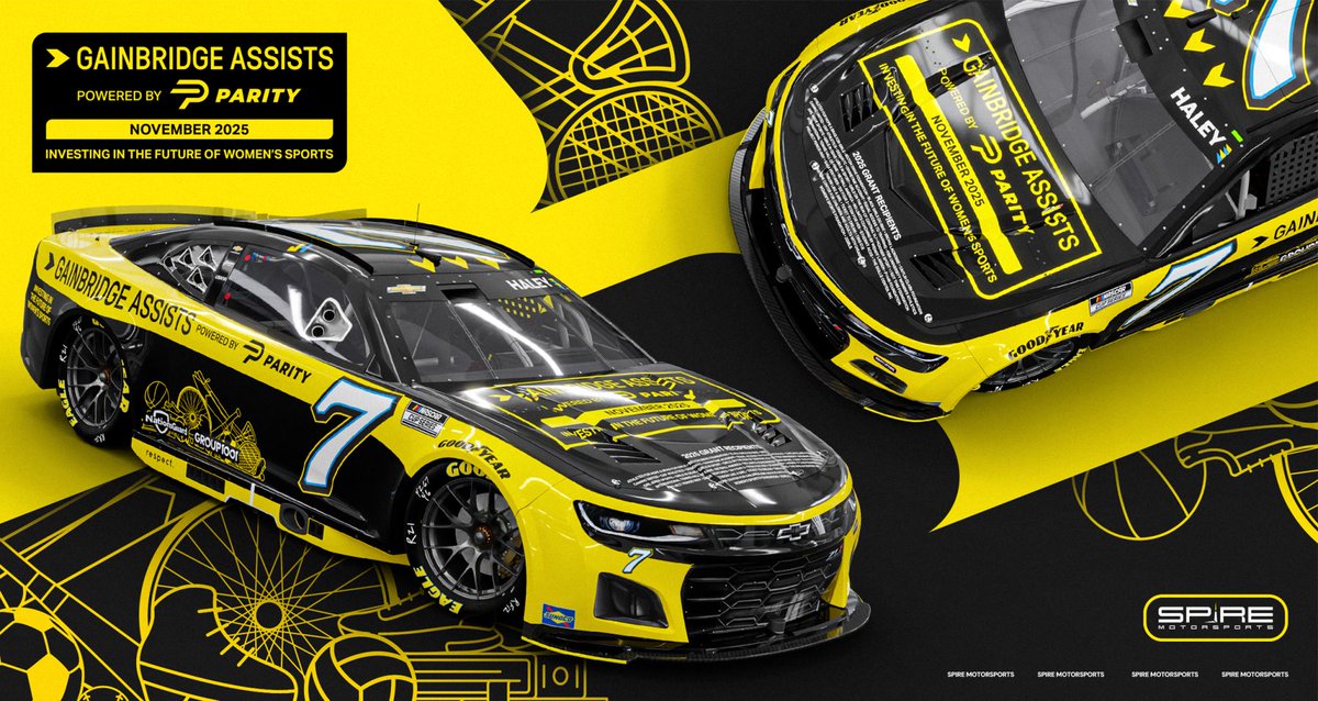 Netball America featured at #Talladega!! 🏁
#GainbridgeAssists powered by Parity &amp; the 32 grant recipients, including #NetballAmerica, will be featured on Justin Haley’s No. 7 Chevrolet ZL1 this weekend!  @GainbridgeSport #ParityNow #WomenInSport #JustinHaley #Netball @Talladega