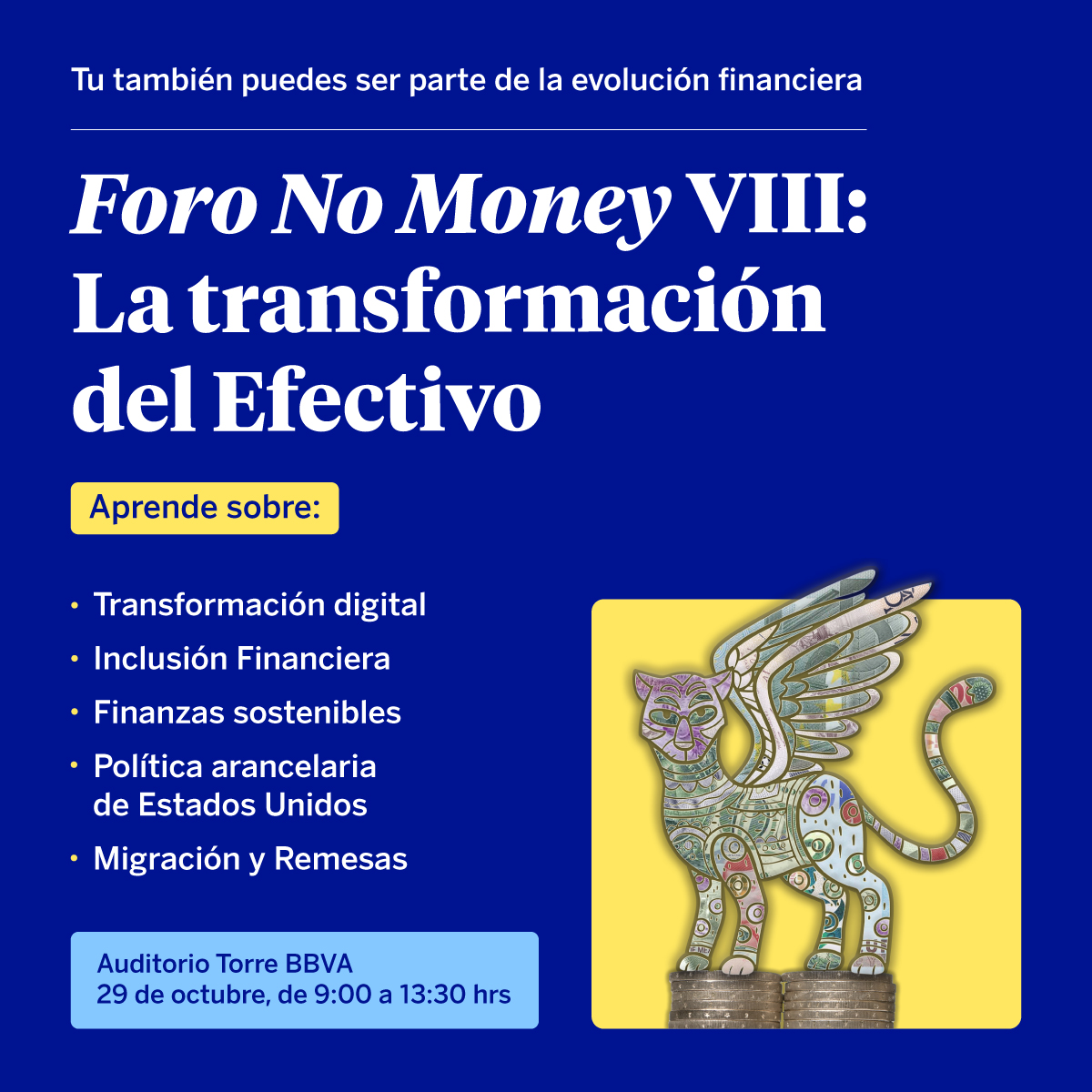 BBVA_Mex's tweet image. Mejorar tu relación con el dinero es posible. Te esperamos en el "Foro No Money VIII" para aprender sobre los temas financieros más relevantes del momento.

Puedes registrarte aquí: bbva.info/48A5jjN

#BBVAMéxico #ForoNoMoney #TorreBBVA #EducaciónFinanciera
