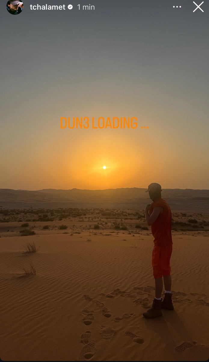 Timothée Chalamet is in the Emirates for shooting “Dune: Messiah”
