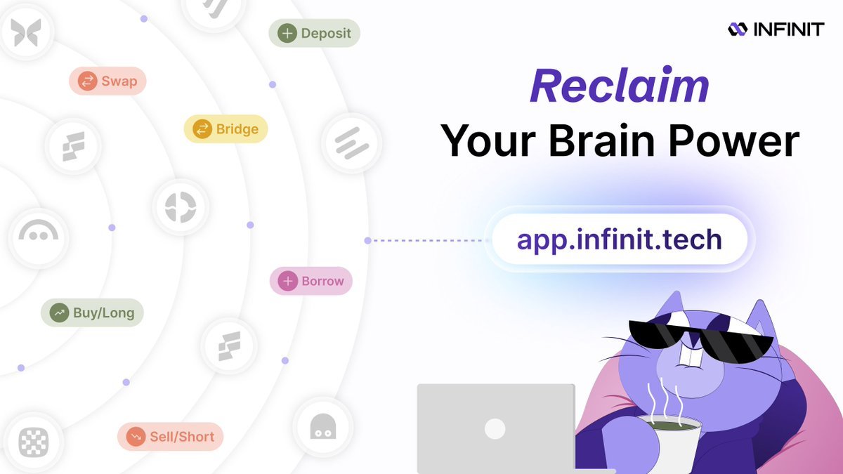 DonghungNguyen's tweet image. DeFi devs: “Don’t click random smart contracts.”
@Infinit_Labs  users: clicks once, runs 12 protocols safely.
AI saves your gas, time &amp;amp; sanity 🧠⛽
#InfinitLabs #DeFiHumor #AgenticDeFi