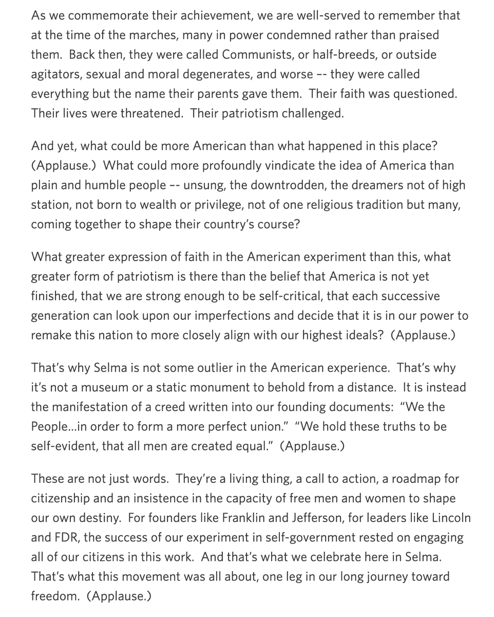 jonfavs's tweet image. A reminder about what it means to love America from our most popular living president 
nokings.org
