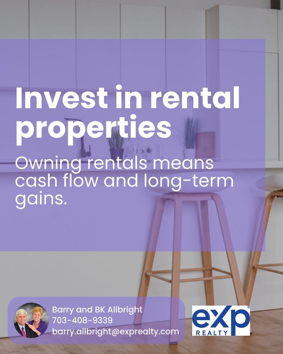 BarryAllbright's tweet photo. Real estate agents: Want a strong retirement plan? 👇 Invest in rental properties, or flip homes for profit. Think long-term and grow your nest egg now! What's your next big move? Share your thoughts!  Or, ask me about revenue share and stock options with eXp Realty. https://t.co/ntAmWXEpEF