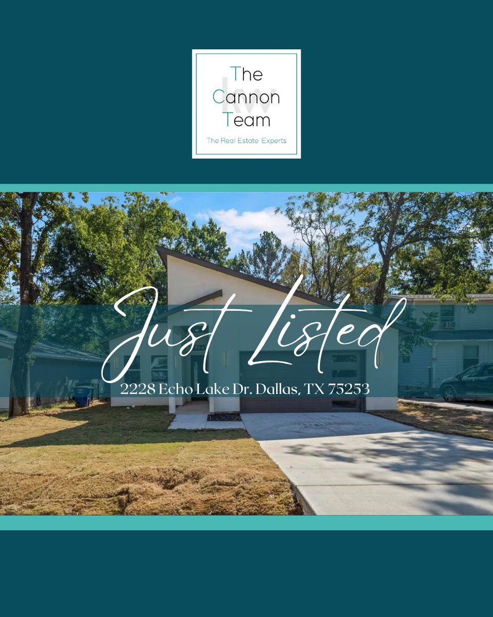 ChristieCannon's tweet image. ✨Just Listed!✨
Modern New Build – No HOA!
📍2228 Echo Lake Dr, Dallas TX
4BD | 2.5BA | $40K in Upgrades
Sleek design, open layout, &amp;amp; just mins from Downtown Dallas! Don’t miss this one — schedule your tour today!
#DallasHomes #NoHOA #ChristieCannonTeam