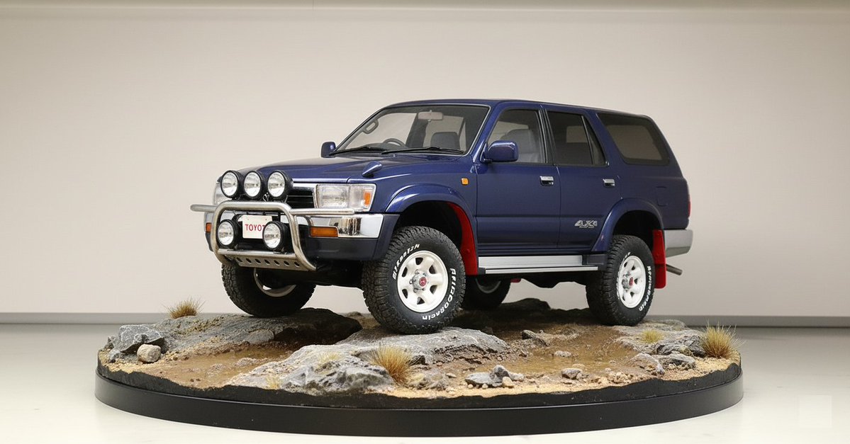 Morley_3_Ai's tweet image. なるほど
NanoBananaはすごいな
Toyota 130系ハイラックスサーフとWキャブ
#AIart #CAR #Toyota #フィギュア #画像生成Ai