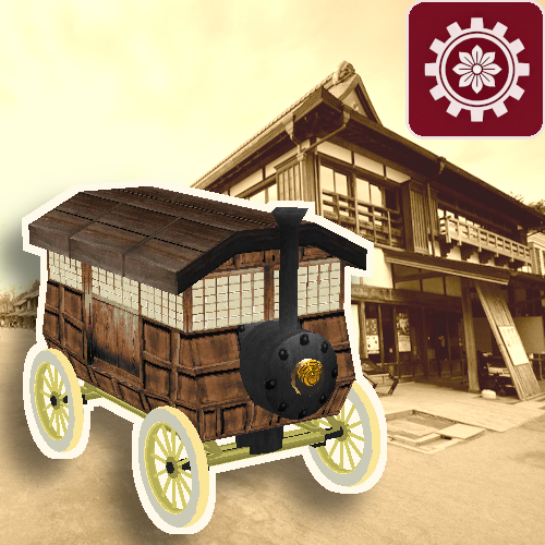Hinomoto Steamer Minibus
steamcommunity.com/sharedfiles/fi…
#crocotile3D #lowpoly #retro #steampunk #WRSR