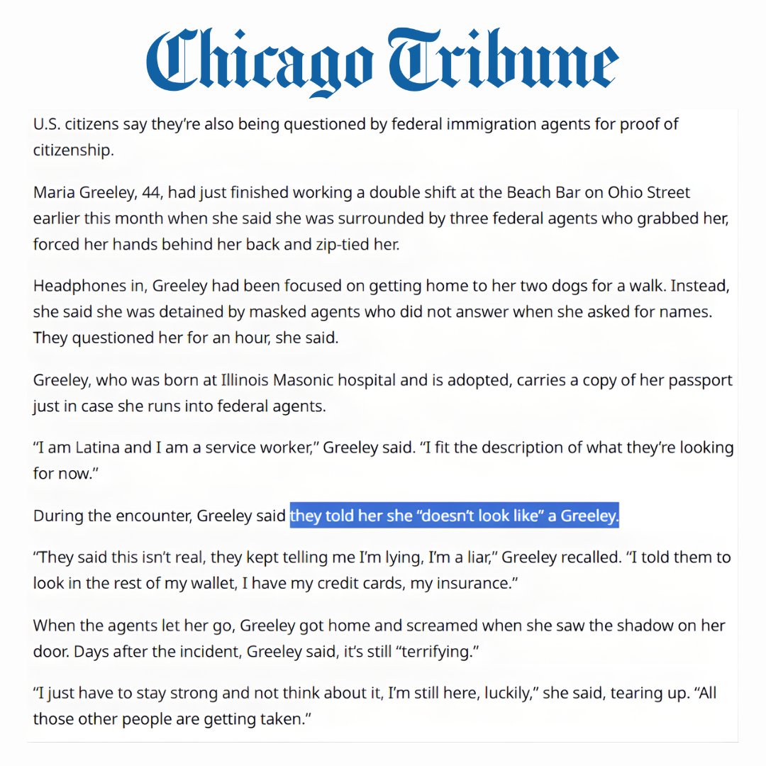 JudiciaryDems's tweet image. A Supreme Court order in September allowed for racial profiling in immigration arrests when someone doesn’t “look” American.

Justice Brett Kavanaugh insisted “apparent ethnicity” can be a factor in arrest.

The Kavanaugh Stop is real.

It just happened in Chicago. Terrifying.