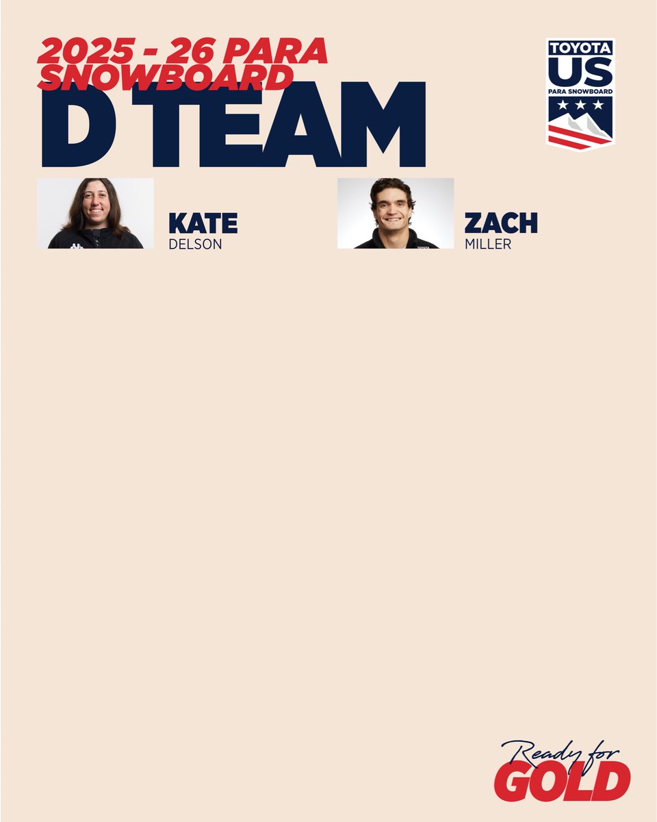 usskiteam's tweet photo. Here we go!!! ๐ Congrats to your 2025-26 Toyota U.S. Para Snowboard Team โญ๏ธ
#toyotausparasnowboardteam #readyforgold https://t.co/vksbDAoiwe