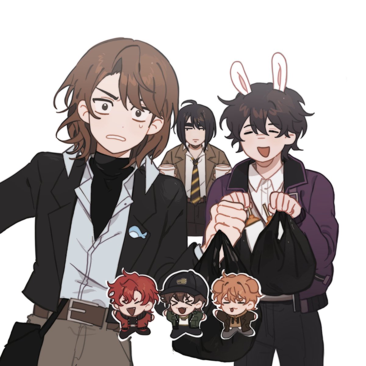 영상 만들려고 그려둔 건데…
당장 못 만들 것 같아서 그냥 올립니다😭
⭐️🐳🐰