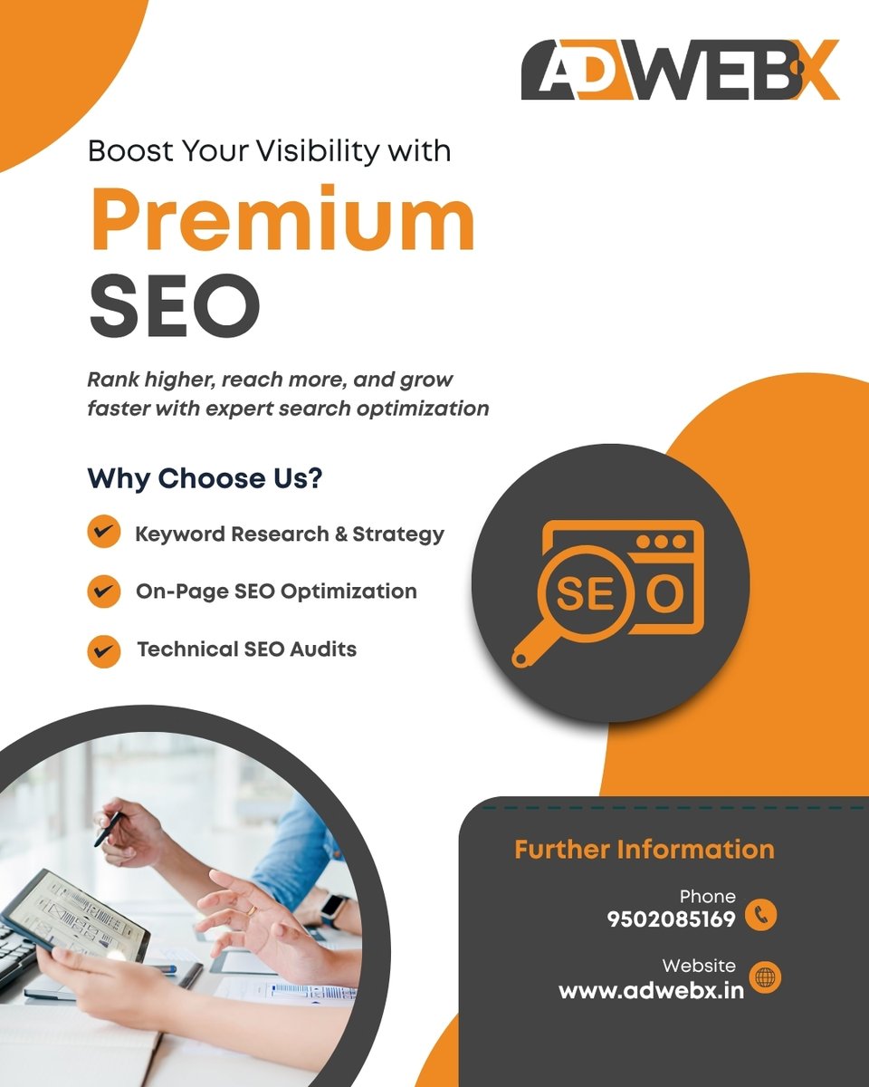 AdWebxX's tweet image. Best SEO Company in ECIL X Roads, Hyderabad.
Boost your online presence with AdWebx—your trusted SEO partner delivering higher rankings, organic traffic, and measurable growth.
Visit Us: adwebx.in
Call Now: 9502085169