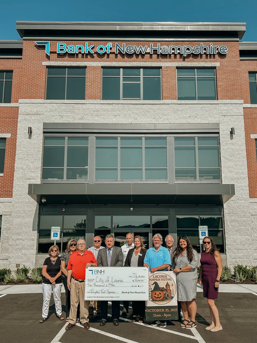 Bank of New Hampshire is proud to support the City of Laconia’s Annual Pumpkin Fest with a $5,000 contribution as a Stage Sponsor! 🎃

Join us on Saturday, October 25th as we celebrate all things autumn with pumpkins, family fun, and community spirit. 🍂🧡