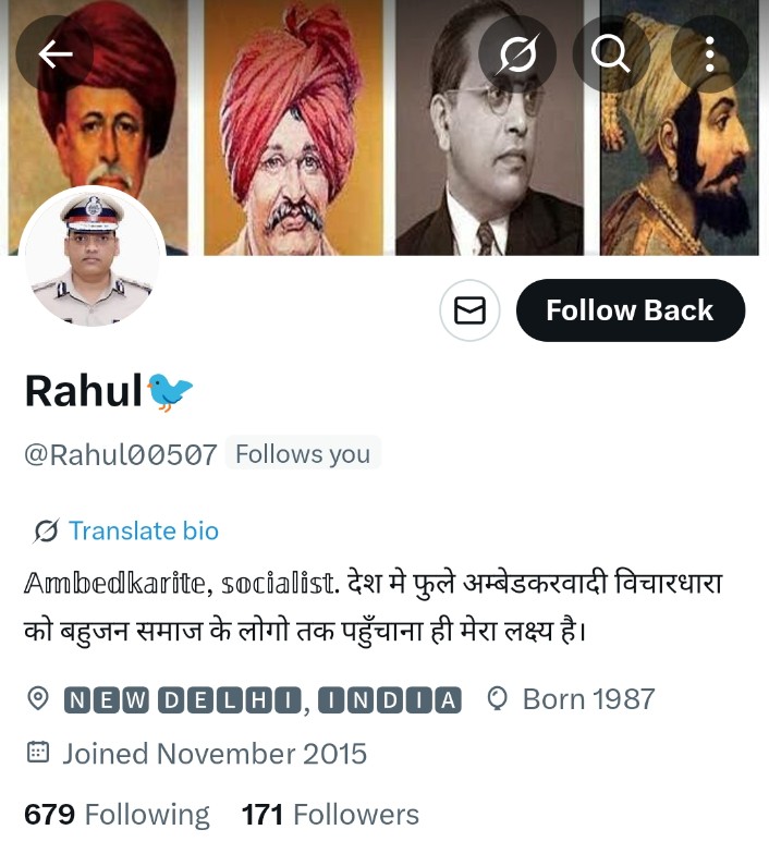 Nikhilchavdagj1's tweet image. लिस्ट नंबर 2 🔥
ईमानदारी से एक दूसरे को फॉलो कर लीजिए
@JigneshRat17739
@dadoriya43708
@BUDDHA1049392
@Rahul00507
बाकी सभी 🔄 लिस्ट खोलकर एक दूसरे को फॉलो कर लीजिए।