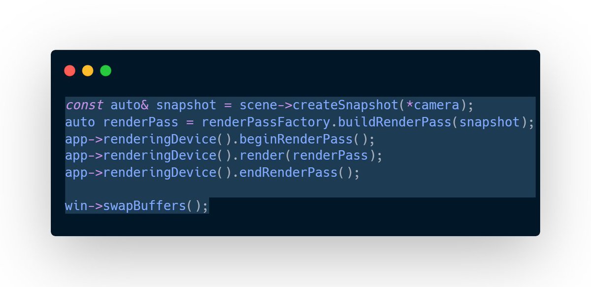 grgcrft_games's tweet image. Happy with how the #renderengine semantics and syntax for #helios turned out!
Aiming to wrap this up this weekend, write some intro docs, then on to the next #subsystem! 🕹️

#gameengine #gamedev #indievev #indiegames #backseatcoding

🕹️ twitch.tv/garagecraft_ga…