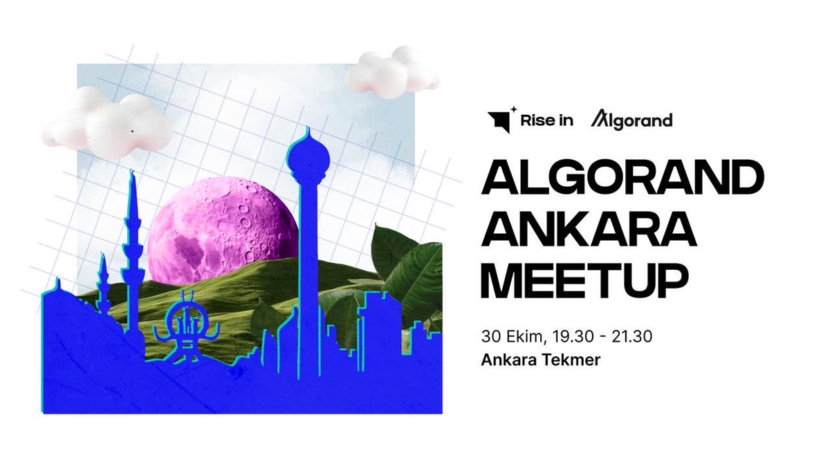✨ Rise In (@riseinweb3) on Twitter photo ⭐️ Hey Ankara, we’re coming your way! 🇹🇷
Get ready for the <a href="/AlgoFoundation/">Algorand Foundation</a> Ankara Meetup an evening where builders, web3 minds come together to talk innovation, ideas, and everything Algorand.
👉🏻 Apply Now: luma.com/z317ako3
🗓️ 30 October
📍 Ankara Tekmer
🎤 Sessions ⭐️ Hey Ankara, we’re coming your way! 🇹🇷
Get ready for the <a href="/AlgoFoundation/">Algorand Foundation</a> Ankara Meetup an evening where builders, web3 minds come together to talk innovation, ideas, and everything Algorand.
👉🏻 Apply Now: luma.com/z317ako3
🗓️ 30 October
📍 Ankara Tekmer
🎤 Sessions
