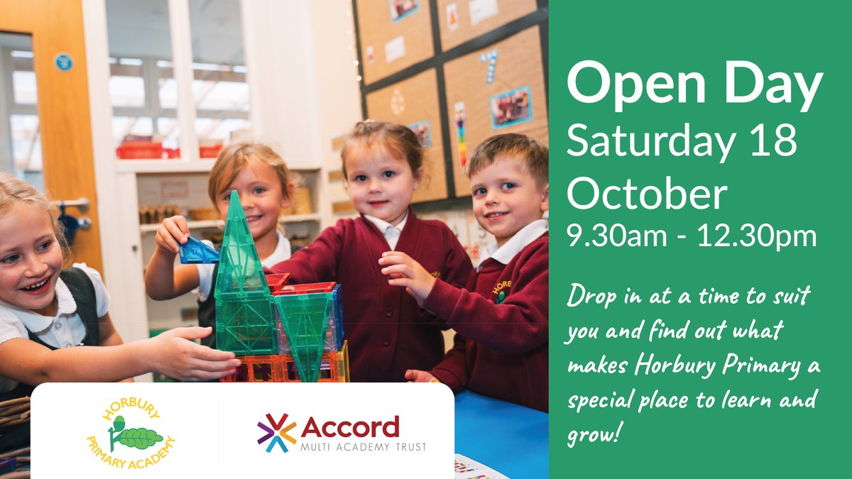 Final reminder - our Open Day is TOMORROW! We'll have loads of fun activities on offer like PE games, toasting marshmallows and making healthy smoothies, plus the chance to sample our school meals. Come along from 9.30am - 12.30pm - we'll be waiting to welcome you!
