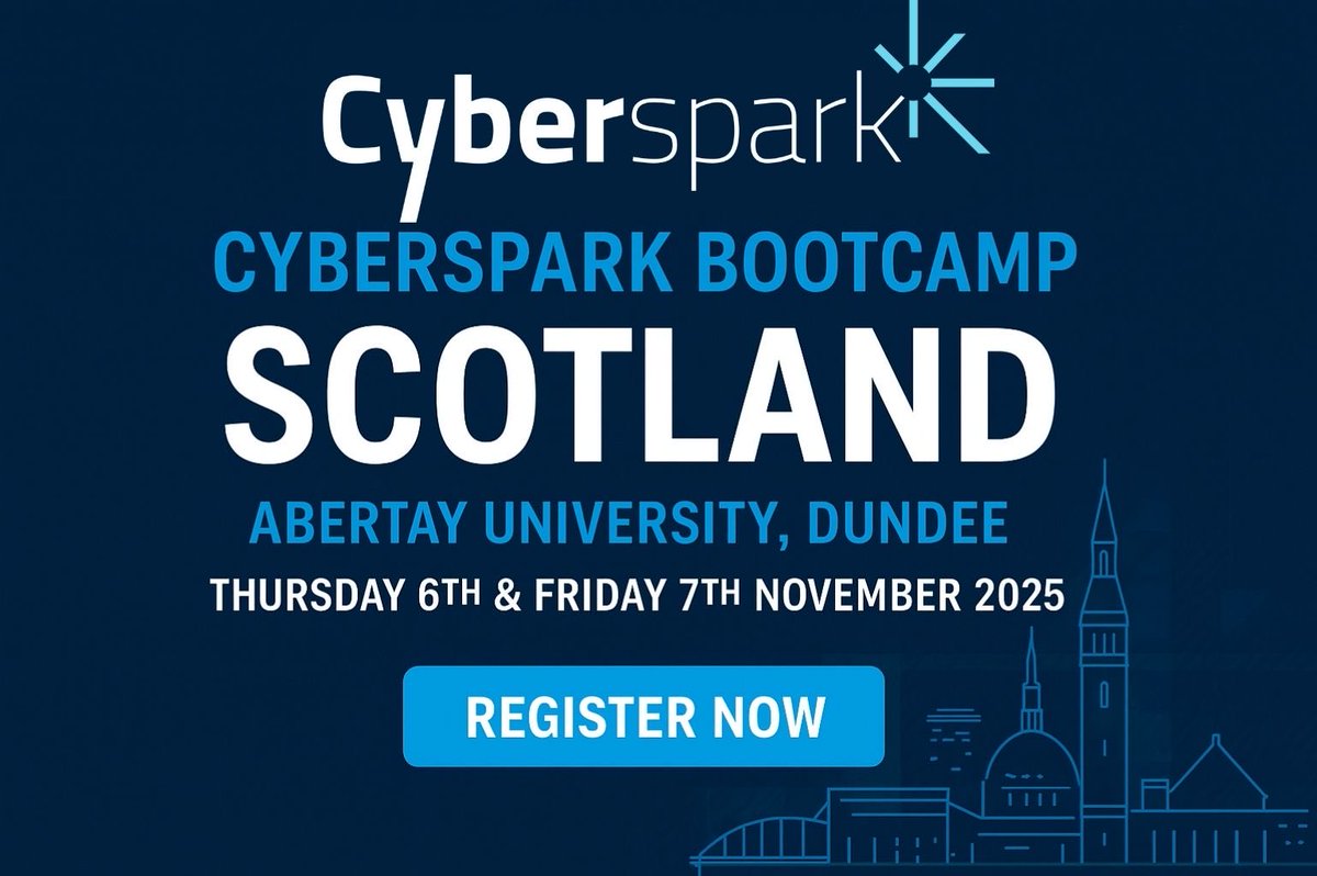 CyberSparkgroup's tweet image. 🏴󠁧󠁢󠁳󠁣󠁴󠁿Scotland — are you ready to go cyber? 💻⚡
The CyberSpark Bootcamp is coming! Build real skills, tackle challenges &amp;amp; join the future of cyber.
👉 cyberspark.group
#CyberSpark #CyberBootcamp #CyberSecurity